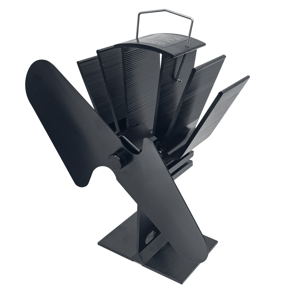 Manor Fireside Phantom Stove Fan - Black