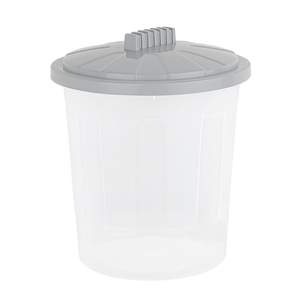WHAM Fun Bin 21 litre Clear & Cool Grey