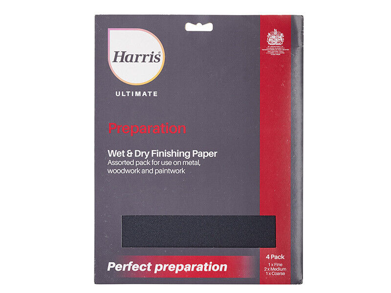 Harris wet & Dry Finishing Paper - 4 Pack