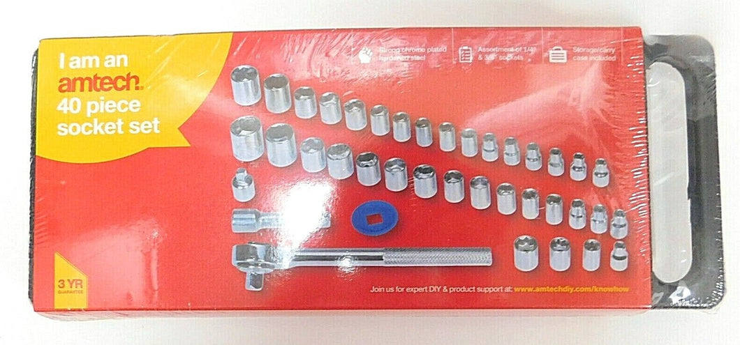 Amtech - 40 Piece Socket Set