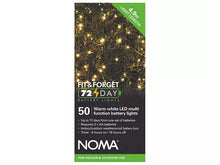 Load image into Gallery viewer, Noma 50 Fit &amp; Forget Warm White LED Battery Operated String Lights
