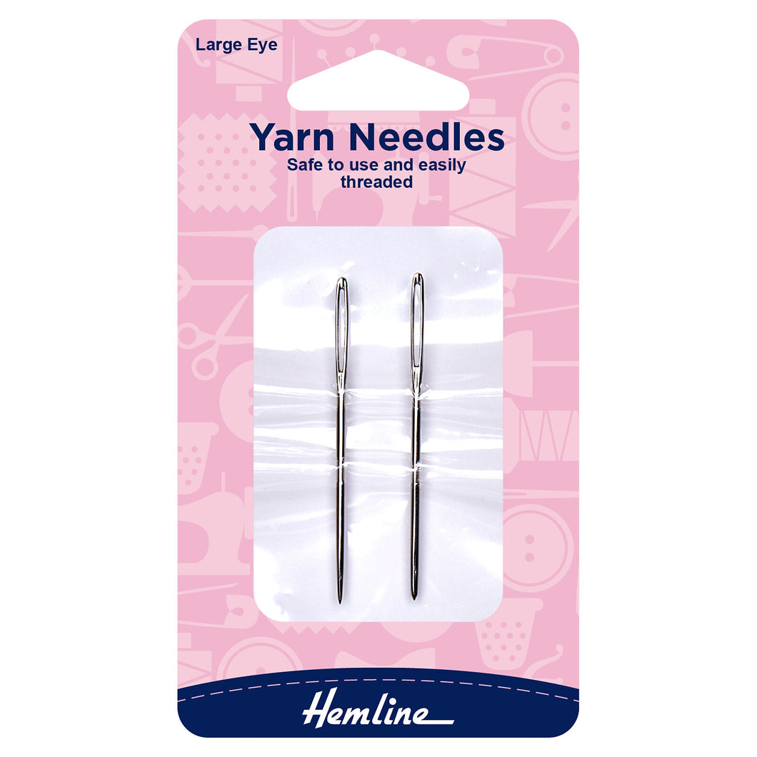 Hemline Large Eye Metal Yarn Needles