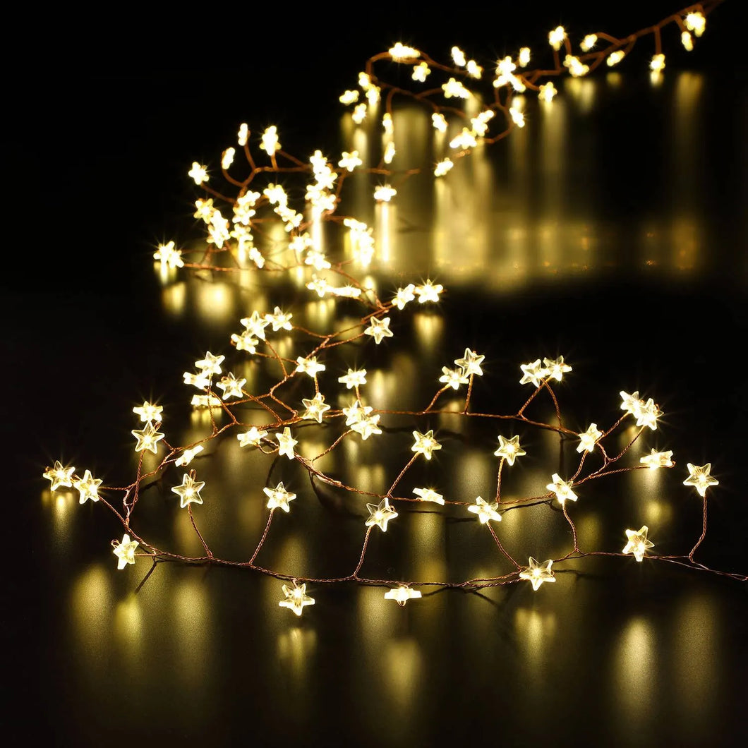 Noma 360 Warm White LED Micro Star Garland