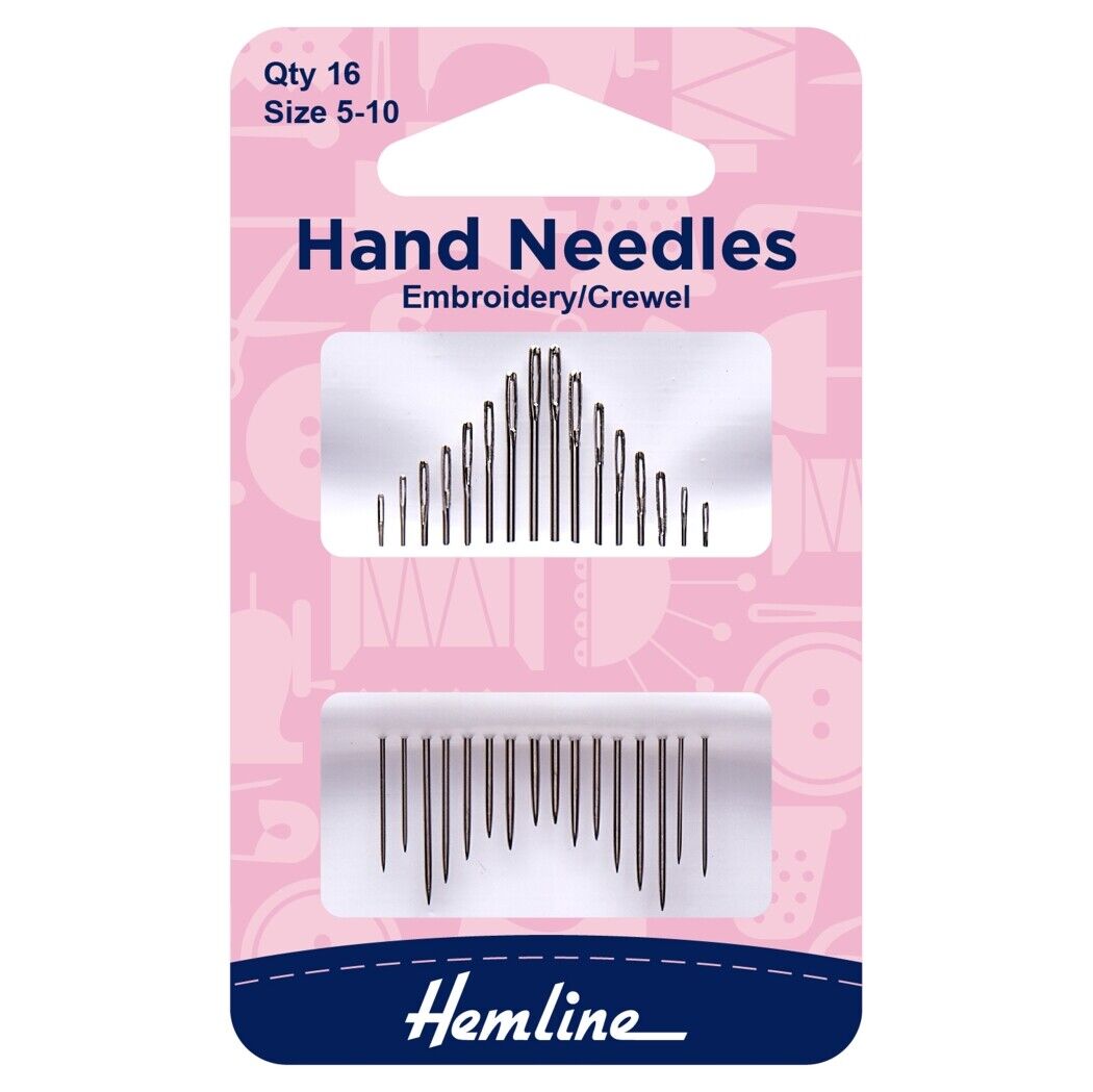 Hemline Embroidery/Crewel Hand Needles