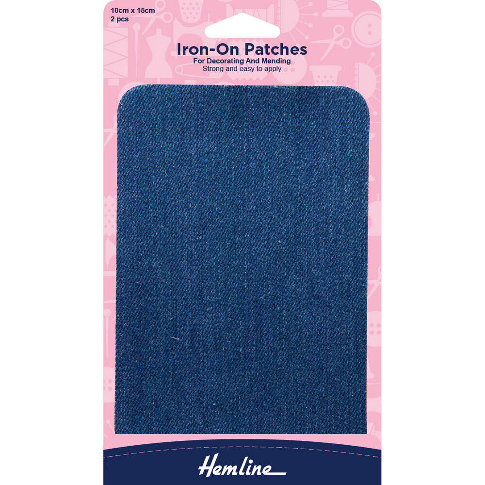 Hemline Denim Iron-On Patches