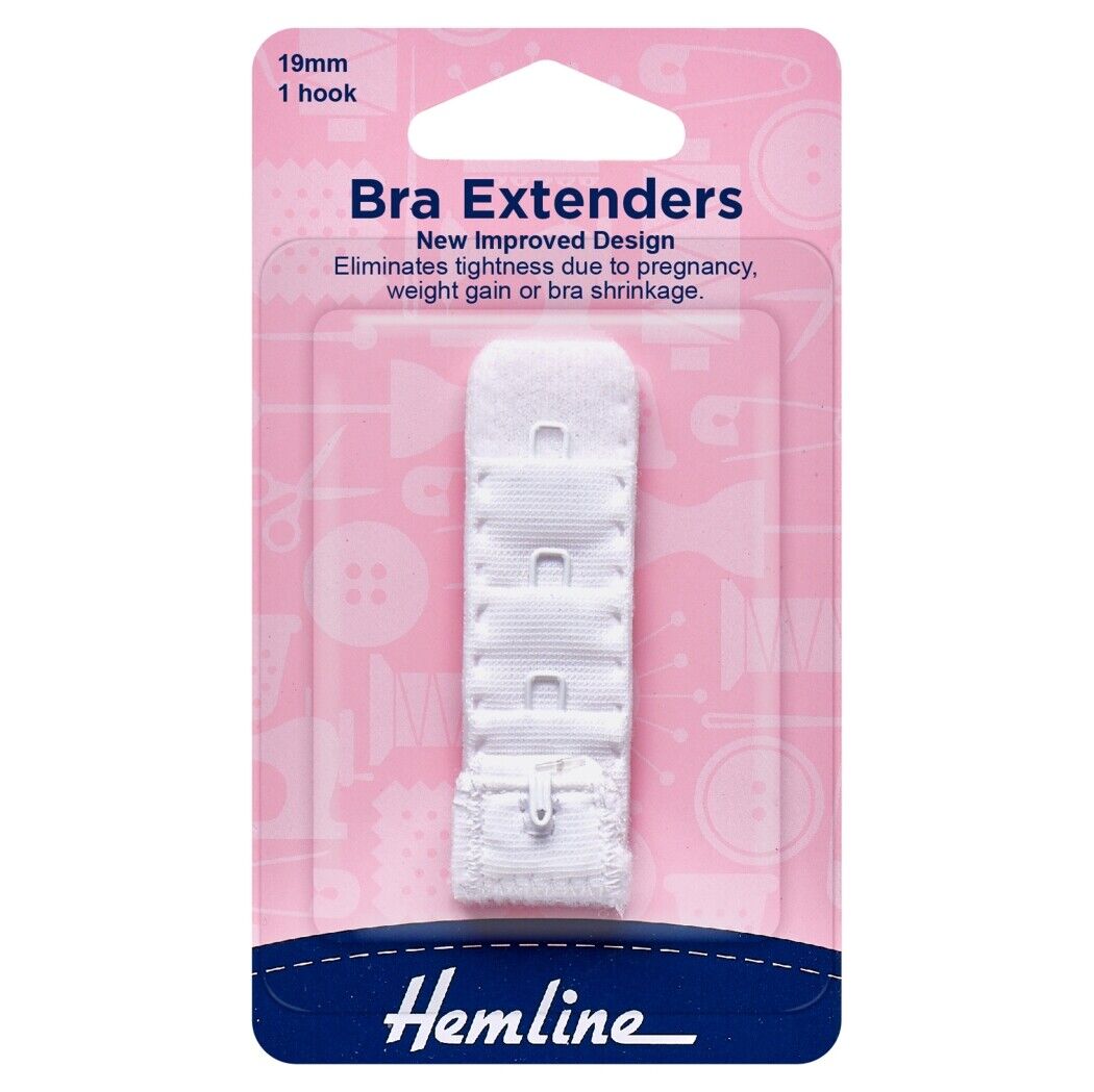 Hemline Bra Extenders 19mm 1 Hook