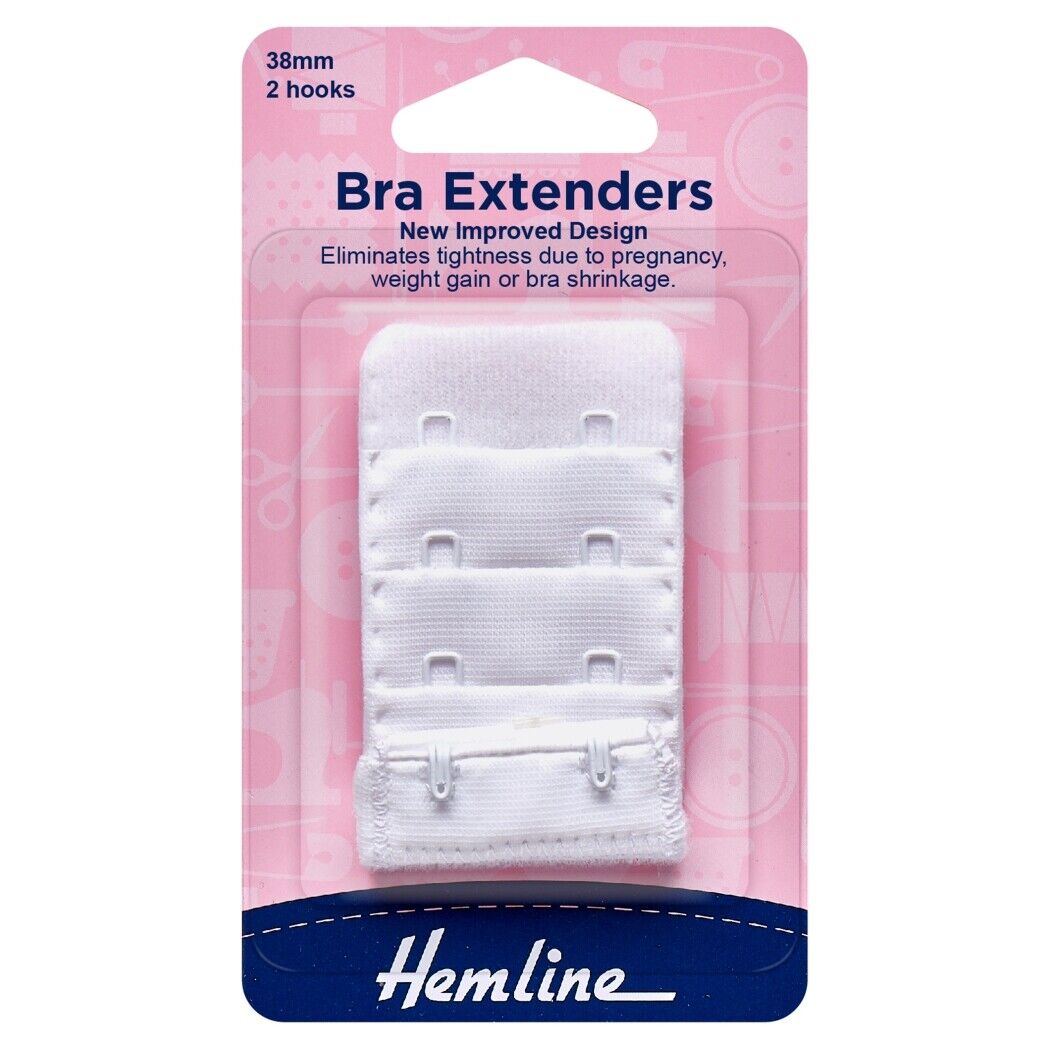 Hemline Bra Extenders 38mm 2 Hooks