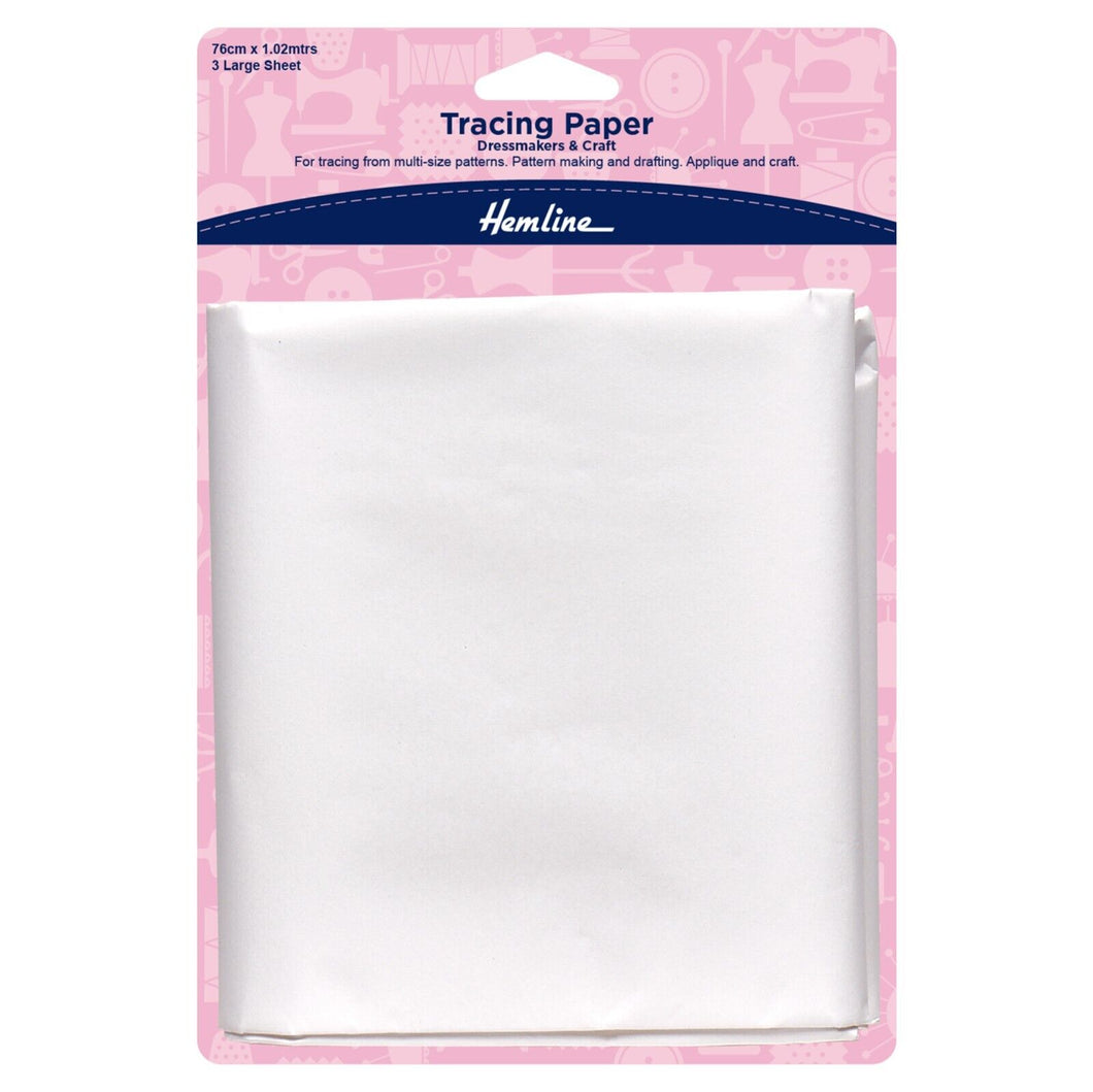 Hemline Tracing Paper 76 x 1.02mts 3 Large Sheets