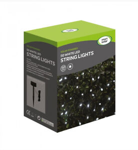 Smart Solar - Solar Powered 50 White LED String Lights