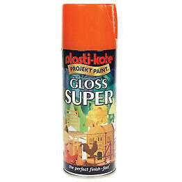 Plastikote Super Gloss Spray Paint, orange, 400ml