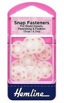 Hemline Snap Fasteners for Duvet Covers
