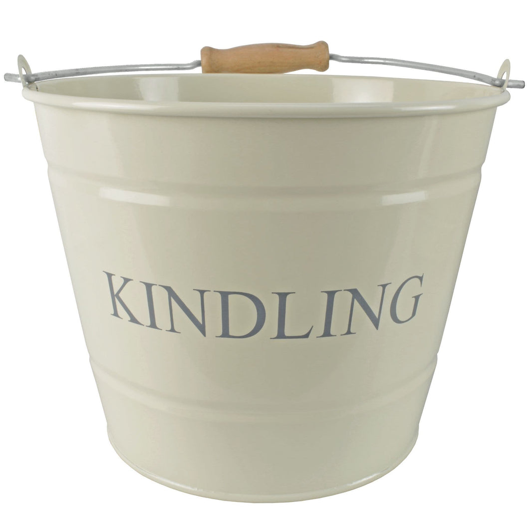 Manor Fireside Small Kindling Bucket - Cream 23cm