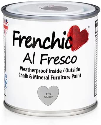 FRENCHIC Al Fresco, City Slicker, Chalk & Mineral Furniture Paint, Weatherproof, For Inside/Outside 750ml