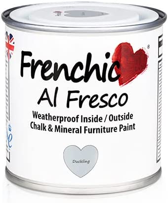 FRENCHIC Al Fresco, Duckling, Chalk & Mineral Furniture Paint, Weatherproof, For Inside/Outside (250ml)