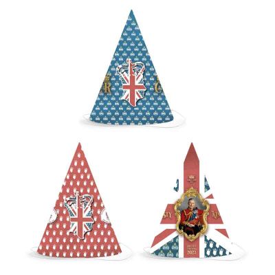 CORONATION VINTAGE PARTY HAT 8 PK