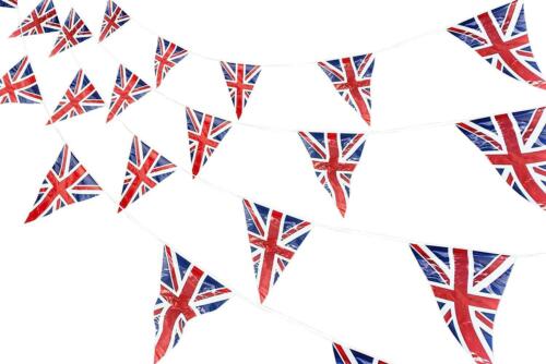 CORONATION 20M UNION JACK BUNTING 50 FLAGS