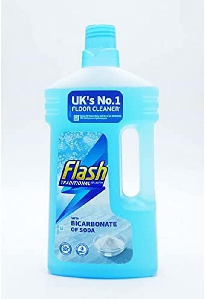 Flash Traditional Collection Floor Cleaner with Bicarbonate of Soda, 1 Litre