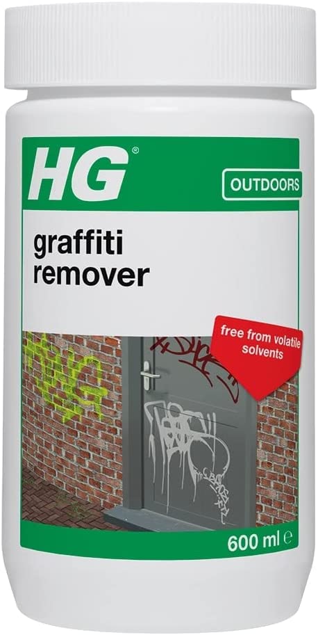 HG Graffiti Cleaner, Powerful Spray Paint, Emulsion, Pen & Mark Remover for All Surfaces – 600ml