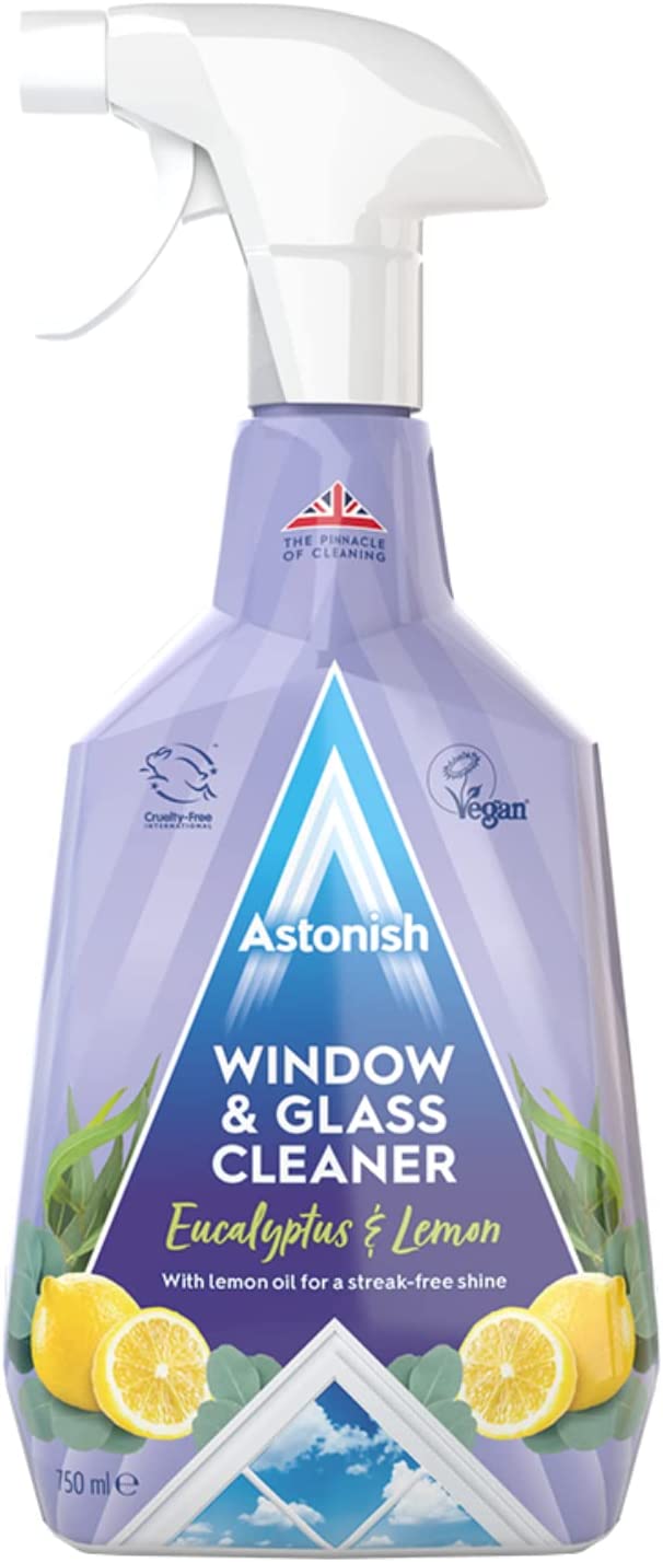Astonish Window and Glass Cleaner Eucalyptus & Lemon, 750ml