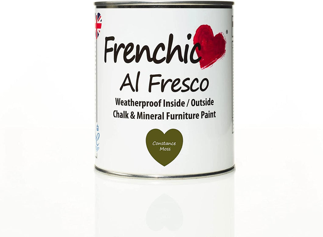 FRENCHIC Al Fresco, Constance Moss, Chalk and Mineral Furniture Paint, Weatherproof, For Inside/Outside, (750ml)