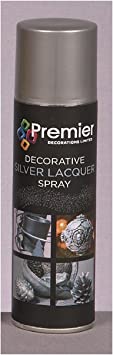 Premier Decorations Decorative Lacquer Spray Silver