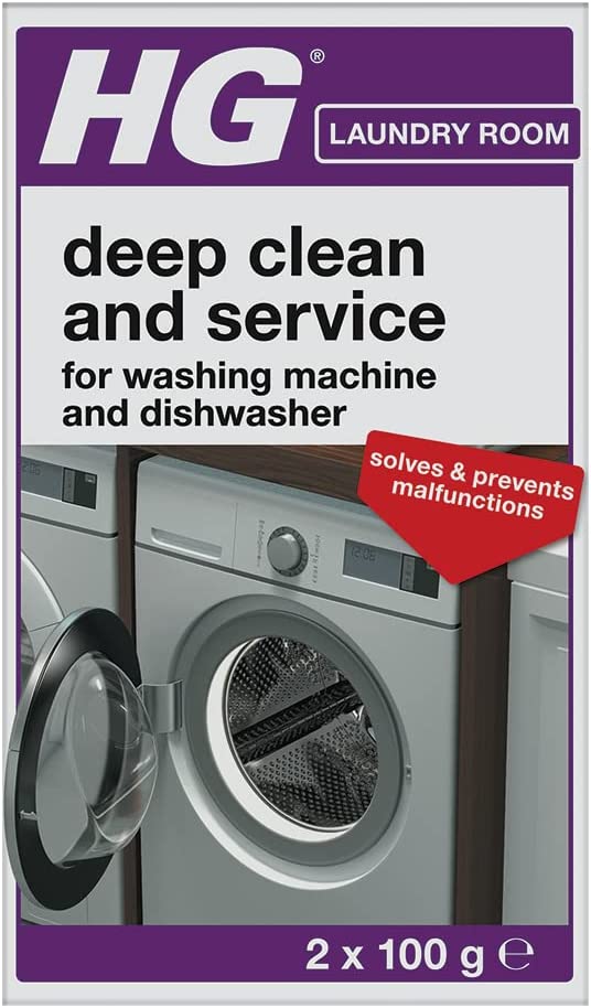 HG  Deep Clean and Service for Washing Machines & Dishwashers 2x100g