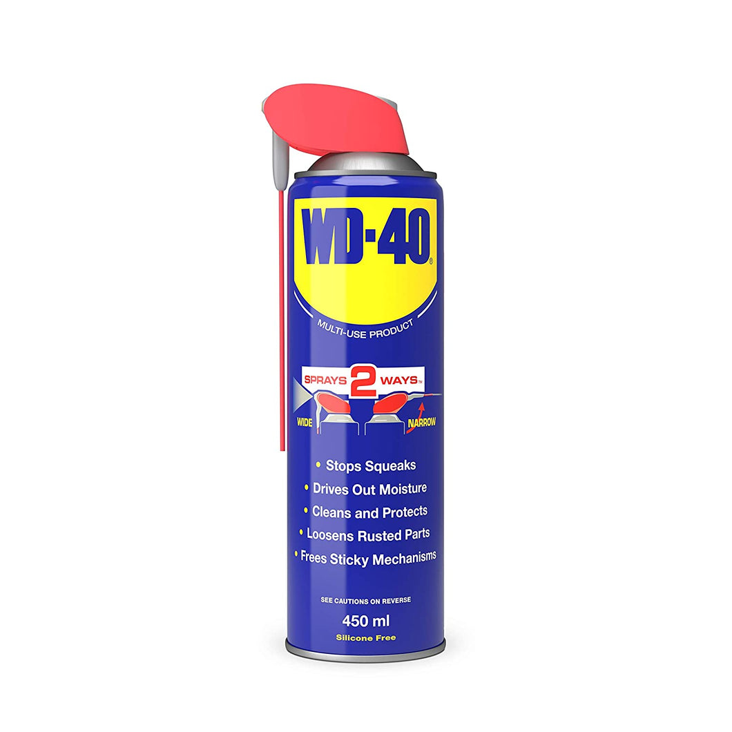 WD40 Multi-Use Product Smart Straw 450ml - The Ultimate All-Purpose Lubricant for Home & Workshop Use