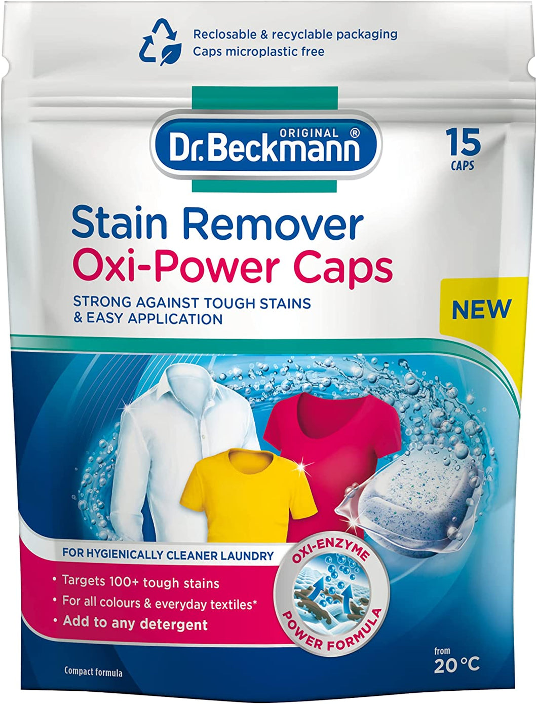 Dr. Beckmann Stain Remover Oxi Power Caps, 15 washes