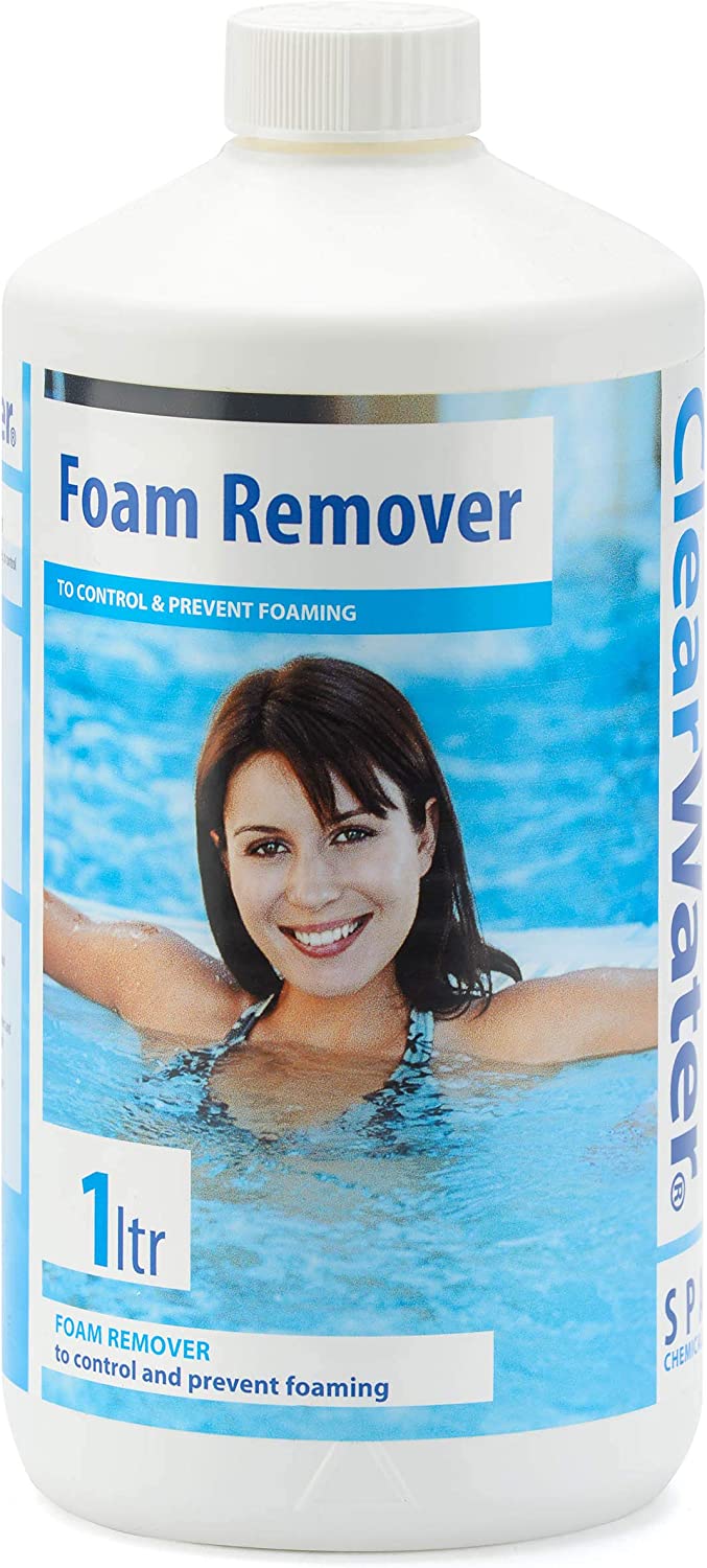 Clearwater Foam Remover for Swimming Pool and Spa Treatment, 1 Litre